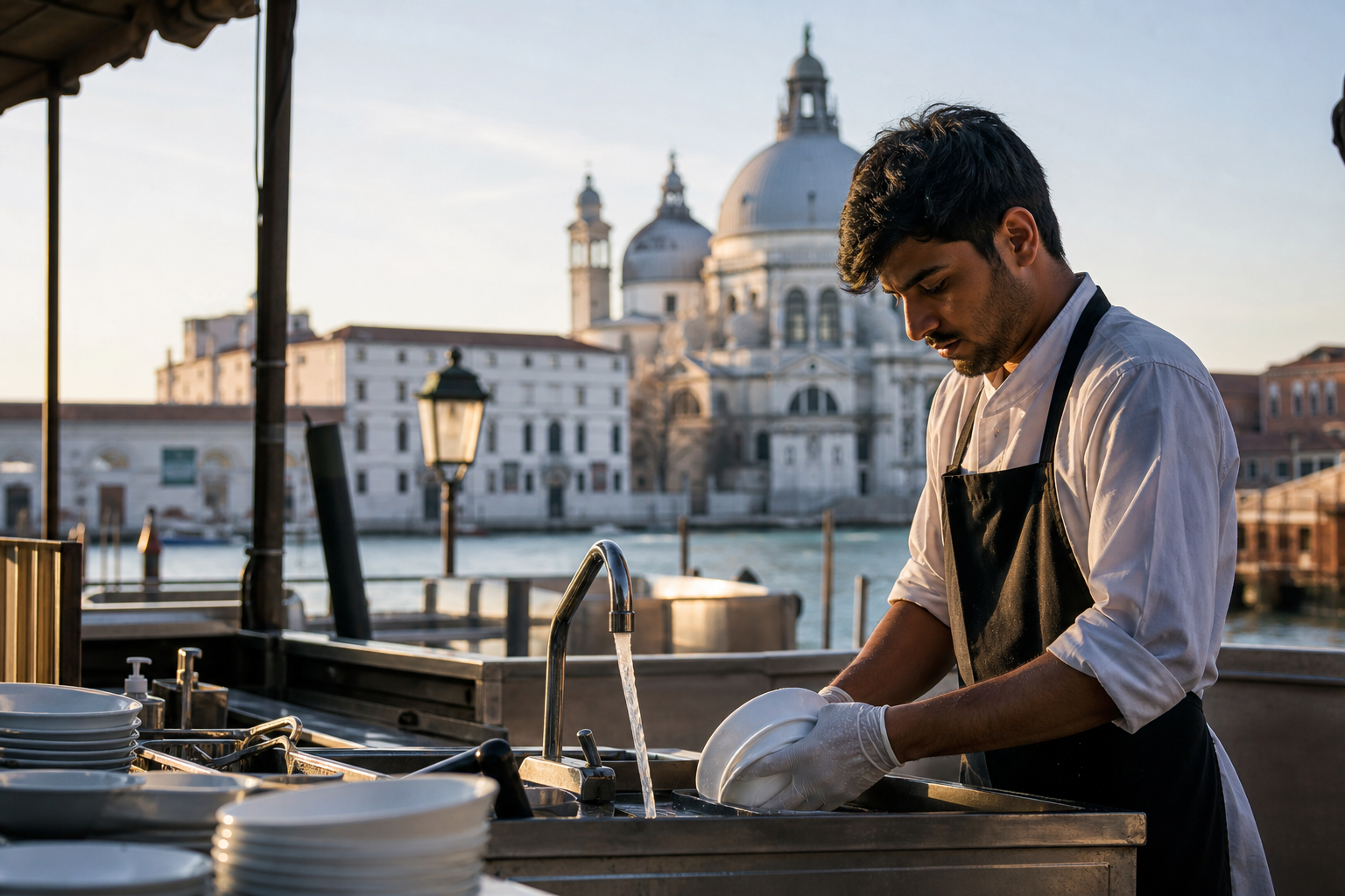 Dishwasher Salary in Italy for South Asian Workers